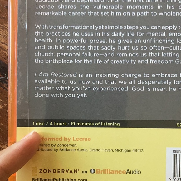 NWT Lecrae I Am Restored MP3 Audiobook Grammy Award Winning Artist - Picture 4 of 6